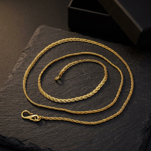 Wholesale <b>14K</b> 18K 24K Micron <b>Gold</b> Plated Frill Stylish <b>Chain</b> Necklaces Modern <b>Chain</b> Design Brass <b>Chains</b> Fashion <b>Chains</b> Necklaces - Product Image 4