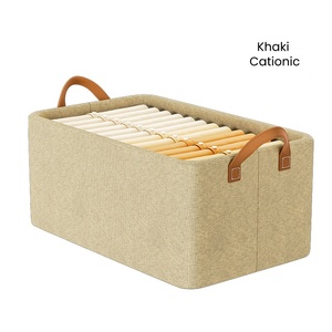 Wardrobe Clothes Organizer Foldable Drawer Organizers for Clothing Jean Closet Organizers and Storage <b>Bins</b> with Clear Lid - Product Image 6