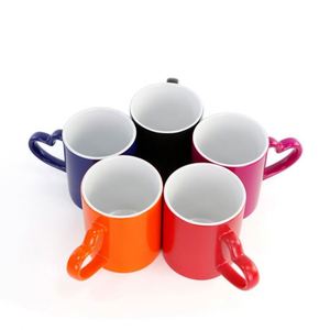Tazas de Café de Cerámica para Sublimación de 11 oz con Asa, Tazas con Interior de Color para Personalizar - Product Image 2