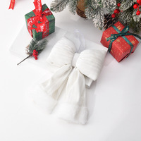 Décorations de Noël en velours de qualité, nœuds 3D multicolores et multi-tailles – Pendentifs festifs pour hôtels et maisons, fournitures décoratives pour une ambiance festive