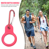 Boucle de fixation pour bouteille d'eau de sport en plein air, écologique, pour l'escalade, l'alpinisme et la course à pied, avec design circulaire et en silicone
