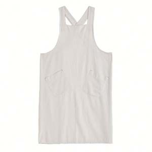 Cotton Linen <b>Aprons</b> to Personalize for Women Japanese Cute Kitchen <b>Cooking</b> <b>Aprons</b> Solid - Product Image 5