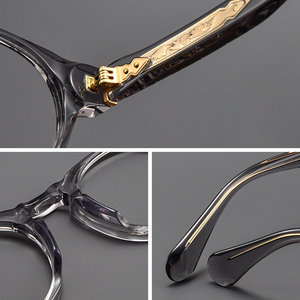 Jiojew tùy chỉnh dày khắc Kính mắt <span class=keywords><strong>Acetate</strong></span> khung kim loại kim kính đọc sách Kính mát khung - Product Image 3