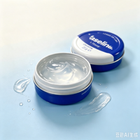 Mini boîte ronde en métal 20g pour crème visage gelée cristalline, pot cosmétique vide, boîte de rangement portable pour baume à lèvres et hydratant