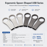 Clé USB miniature ultra-compacte en métal avec logo personnalisé, 16 Go, 32 Go, 64 Go, vente en gros, cadeau promotionnel