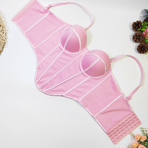 متوفر الآن: توب كورسيه نسائي غير منتظم بتصميم مشدود لربيع وصيف 2026، بدون أكمام، يرفع الصدر، مكشوف الظهر، مناسب للارتداء اليومي. - Product Image 3