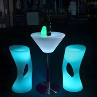 Barre LED pour boîte de nuit 106 cm Mobilier de table Table de bar à cocktails à led Chaises et tables à led