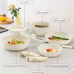 Conjunto de Panelas de Camping de Alumínio com Revestimento Cerâmico Não Tóxico de Alta Qualidade para Uso Diário na Cozinha - Product Image 2