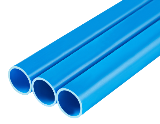 Fil en plastique PVC bleu, tuyau électrique, Tube rond d'irrigation, tuyau d'eau, pvc, tuyaux de meubles de qualité