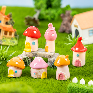 Casa de Hongos Decorativa al por Mayor, Hongo de Resina de Colores Vibrantes, Adornos para Jardín de Hadas, Accesorios DIY para Terrarios B2B - Product Image 3