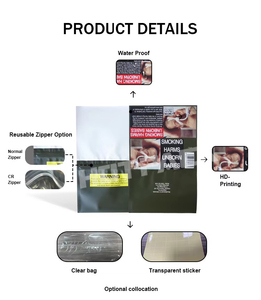 Oferta Personalizada: Bolsas Vacías para Tabaco de 25g, 30g, 50g, para Liar Hojas de Tabaco Natural, en Stock - Product Image 3