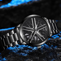 Nouvelle Montre à Quartz pour Homme 2025, Style Jante de Voiture, avec Bracelet en Acier Inoxydable et Affichage à Aiguilles, Écologique, Tendance et Mode