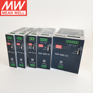 Alimentatore su Guida DIN Mean Well Serie XDR XDR-E 75W-960W, Nuovo XDR-75E-12/24/36/48 120W 150W 240W 480W, Alimentatori <span class=keywords><strong>Industriali</strong></span> - Product Image 1