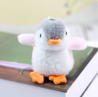 Kawaii pingouin en peluche porte-clés Mini doux peluche poupées sac suspendu accessoires mignon porte-clés jouet