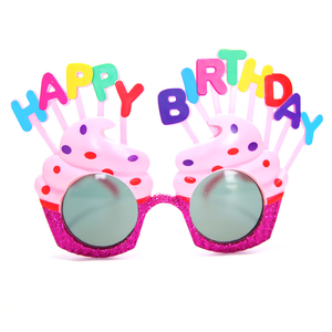 Happy Birthday <strong>Glasses</strong> <strong>Party</strong> Novelty Decorations and Props Sweet Cream Cake <strong>Glasses</strong> for Kids Adults Birthday <strong>Party</strong> Favors - Product Image 2