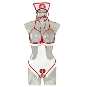 Sexy Women's Lingerie Set Hollowed Out Tight Fitting Jumpsuit Revealing Fun Lingerie Set Role Playing Clothing - Product Image 4