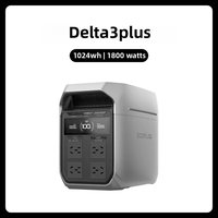 Station d'alimentation portable Delta 3 Plus 1800w, générateur solaire, station de charge pour le camping, la maison et les situations d'urgence