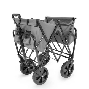Chariots utilitaires robustes avec hayon et roues, chariot pliable, chariot utilitaire portable pour le camping, le jardin, la <span class=keywords><strong>plage</strong></span> - Product Image 5