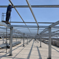Rail de montage solaire photovoltaïque en aluminium de haute qualité, rails de panneaux solaires, support de montage 10 kW, système de montage sur toit métallique mini-rail 10 kW