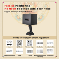 Impresora de Inyección de Tinta Estática Portátil Wiseprint K1 K2, Control Multi-idioma, Boquilla Desmontable, Impresora de Tubos con Posicionamiento Preciso
