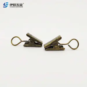 YIWANG Factory Supply Bronze Haken clip Zubehör Vorhang ringe Haken Clips für Vorhang