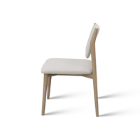 Chaise de salle à manger en bois de chêne massif rembourrée, éponge haute densité et résiliente, chaise pour hôtel, restaurant, usage commercial