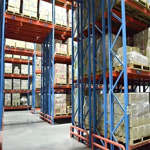 Personalizado <span class=keywords><strong>1</strong></span> tonelada de almacenamiento de almacén ajustable doble plataforma profunda estante unidad montacargas fabricante estante de acero - Product Image 2