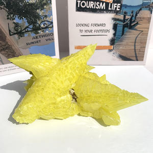 Jingfa <span class=keywords><strong>Pierre</strong></span> de cristal <span class=keywords><strong>jaune</strong></span> Fengshui de haute qualité Grappe de cristal de <span class=keywords><strong>soufre</strong></span> Spécimen de cristal de guérison - Product Image 4