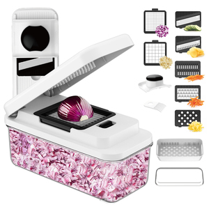 Bán buôn Hướng dẫn sử dụng mandoline rau & trái cây cắt nhựa hành tây Dicer Veggie Slicer nhà bếp đa hướng dẫn sử dụng rau Chopper - Product Image 1
