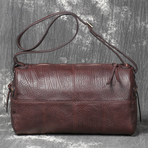 กระเป๋าหนังวัวแท้สะพายข้างสำหรับผู้ชาย  ขนาดเล็ก สั่งซื้อได้จำนวนน้อย - Product Image 1