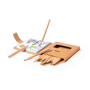 Promotional Eco-Friendly Customized Cartoon Shape 4 Color Printed Drawing Art for Kids Kraft Paper Coloring <b>Book</b> Colored Pencils - Product Image 1