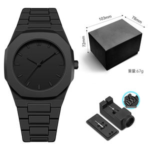 OEM <b>Black</b> Paper Watch <b>Box</b> Square Paper Original Watch <b>Gift</b> <b>Box</b> Customizable Logo Watch Packaging <b>Box</b> - Product Image 2
