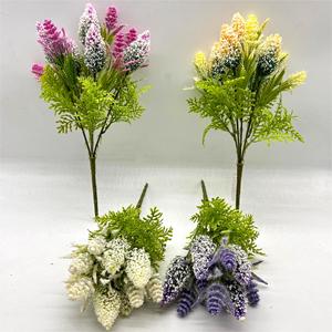 Alta qualità 5-Branch artificiale per matrimonio in plastica <span class=keywords><strong>prato</strong></span> coda di volpe fiore fabbrica vendita diretta per le decorazioni di san valentino - Product Image 6