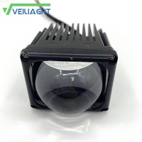 Feux de travail LED pour voiture 32W avec lentille de projecteur, feux de route carrés de 2,5 pouces, feux de croisement pour véhicules tout-terrain 4x4, SUV, camping-cars R40