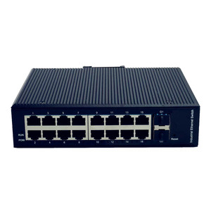 L2 Managed Industrial Fiber Optic <b>Switch</b> 16GE RJ45 2SFP Full Gigabit DIN Rail <b>Network</b> Ethernet <b>Switch</b> - Product Image 2