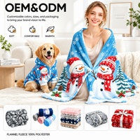 Couverture Polaire Rose en Flanelle Motif Chat et Bonhomme de Neige pour Noël – Douce, Chaude et Adorable – Décoration de Fêtes pour la Maison – Vente en Gros OEM ODM
