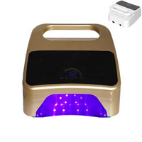 Lampe à ongles UV LED sans fil 72W 2032, rechargeable, séchage rapide du gel, sécheuse à ongles portable, lumière de durcissement à capteur automatique pour salon et usage domestique