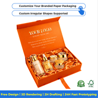 Hersteller Luxus Hautpflege-Verpackungsbox mit Wasserdichter Funktion Schaumstoffauskleidung Matt-Finish Goldfolie Anpassbare Größe