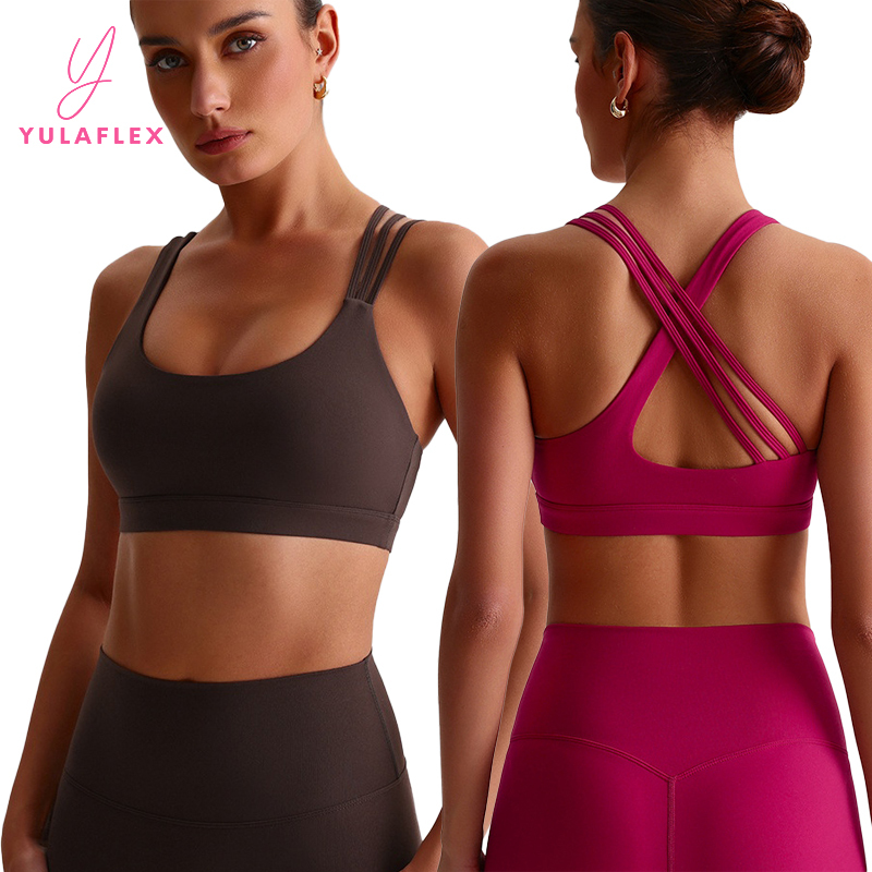 Sexy High Support Back Yoga Bra Naked Sports Underwear Outdoor Running Quick Drying Breathable Fitness Sports Bra for Women