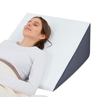 Coussin de lit triangulaire réglable à double couche en mousse à mémoire de forme déchiquetée, soutien doux, idéal comme dossier ou oreiller de sommeil