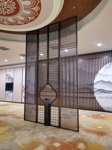 Modern <b>Screen</b> <b>partition</b> With Circular Mountain Art Design For Indoor Decorate - Product Image 6