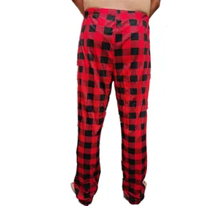 Wholesale Christmas Men's Pajama Pants Casual Lounge Trousers Sleep Bottoms Plaid Pajama Pant with Pockets