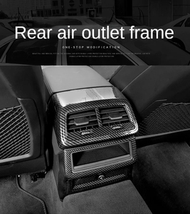 Accesorios de Fibra de Carbono para Automóviles <span class=keywords><strong>Audi</strong></span> A3 A4 A5 A6 S3 S4 S5 S6 RS3 RS4 RS5 RS6 Q3 Q5 <span class=keywords><strong>RSQ3</strong></span> Q5, Modificación <span class=keywords><strong>Interior</strong></span>, Rejilla de Ventilación Trasera - Product Image 3