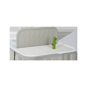 HMTPC Pet Toilet For Dogs 63x49x24cm <b>Waterproof</b> PP Training Aid With Grid Design And Back Panel - Product Image 4