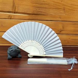 Abanicos de Mano Personalizados para Bodas Chinas, Grandes, Tejidos, de Plástico, Madera y Bambú, Plegables, Pintados a Mano - Product Image 1
