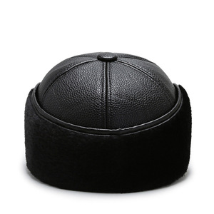Cappello Invernale Caldo di Alta Qualità per Anziani, Berretto in Pelliccia con Pelliccia Spessa Antivento in Pelle, Cappellino da Baseball per Uomo - Product Image 5
