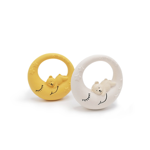Juguetes de Goma de Hevea Brasiliensis en Forma de Luna para Baño, Mordedores Orgánicos para Bebés de <span class=keywords><strong>1</strong></span> <span class=keywords><strong>Año</strong></span> - Product Image 4