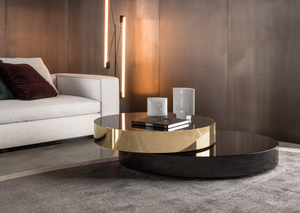 Eine Überlappung von Formen Smart Round Glass Kombination Couch tisch <span class=keywords><strong>Benson</strong></span> Couch tisch - Product Image 2
