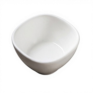 HENITUER MH0219-3.5 Bol en céramique minimaliste de 3,5 pouces avec coins arrondis et bord surélevé, bol à condiments de cuisine durable - Product Image 1