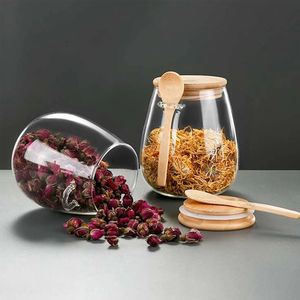 Récipients hermétiques pour pots de stockage des aliments <span class=keywords><strong>pot</strong></span> en verre avec couvercle récipient scellé boîtes de sucre et de thé pots de café de cuisine hermétiques - Product Image 5